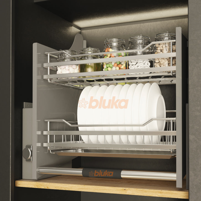 Giá bát nâng hạ kích thước 900mm inox 304 siêu đẹp từ Bluka